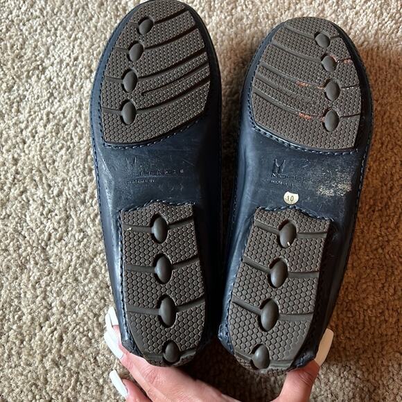 Moreschi Men’s Blue Loafers with Crocodile Skin Size 10 - Picture 4 of 5